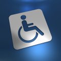 Accessible facilities sign